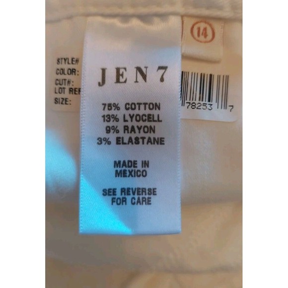 Jen 7 by 7 For All Mankind Slim Bootcut Jeans, Pants 14 High Rise 33in Inseam - Picture 9 of 9